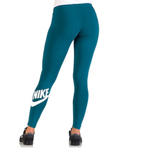 teal nike leggings